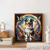 Diamond Painting -5D Full Round Drill Rainbow Wings Dog