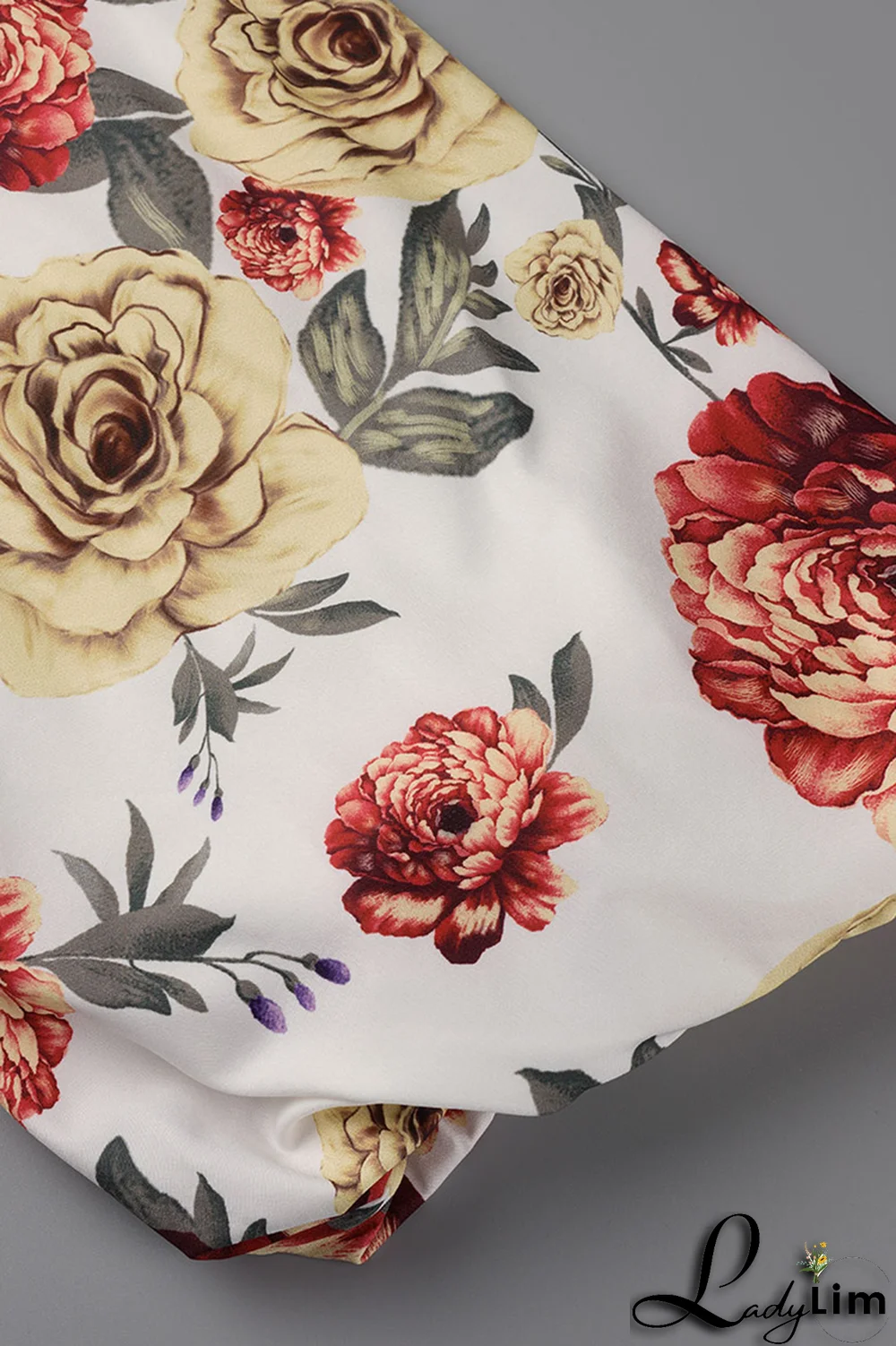 Royal Blue Fashion Print Patchwork O Neck Pencil Skirt Dresses