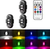 8 couleurs de lumi&egrave;res LED sans fil avec t&eacute;l&eacute;commande