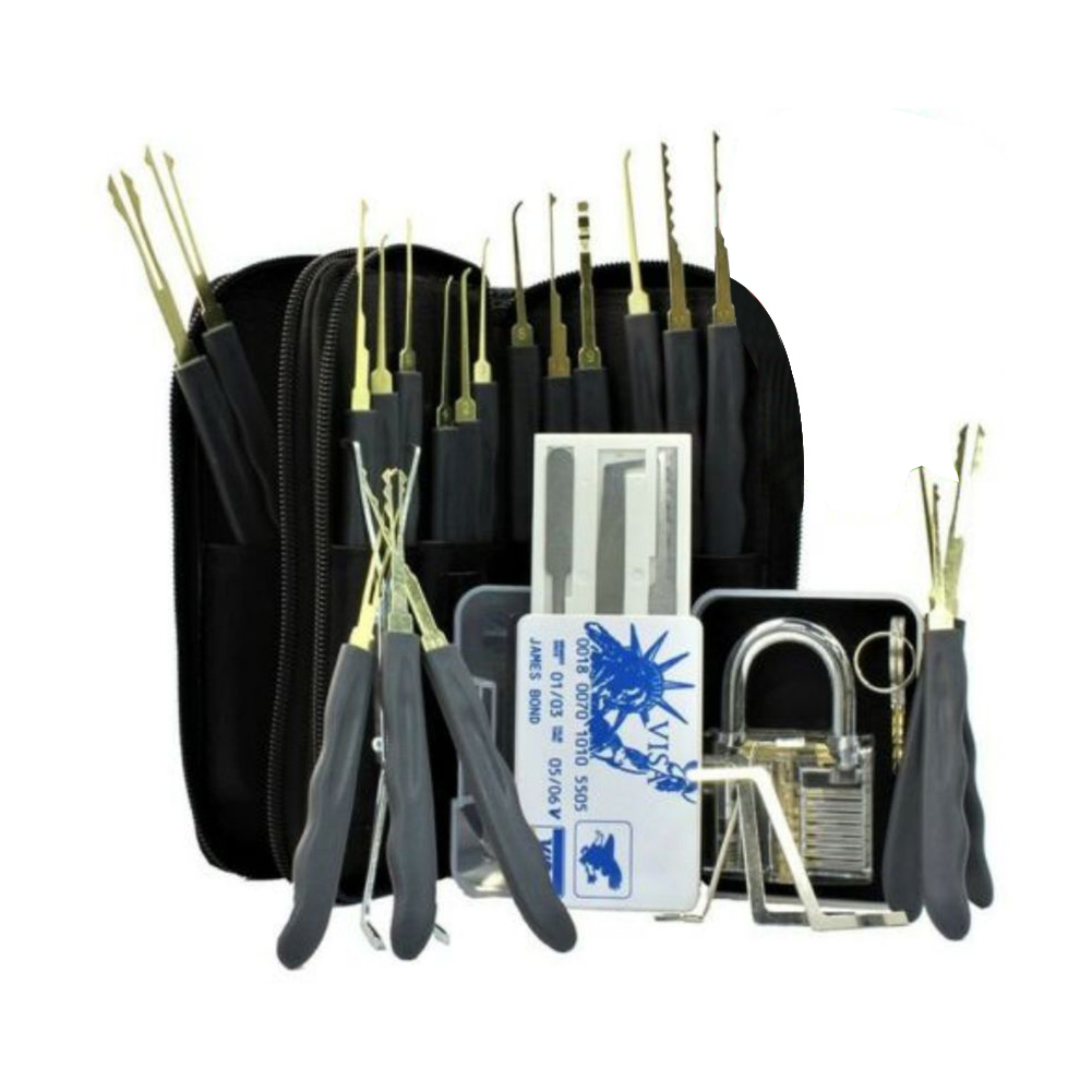 

Broken Key Extractor Transparent Lock Pick Training Kit Locksmith Tools, 501 Original