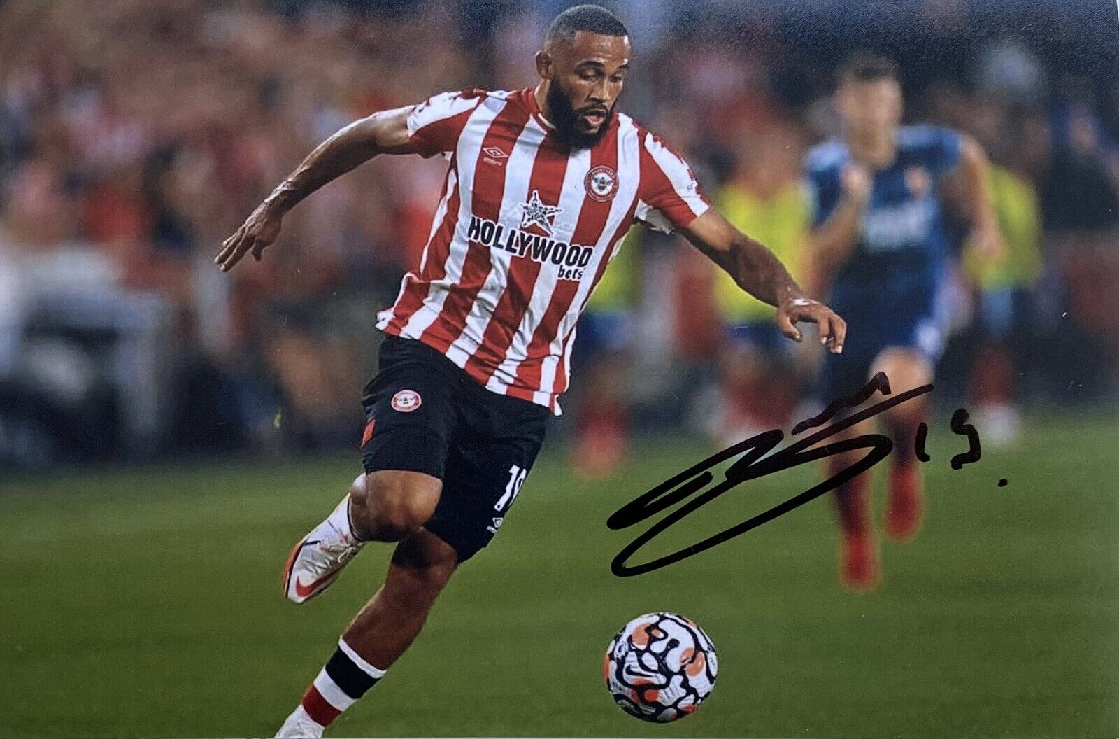 Bryan Mbeumo Genuine Hand Signed Brentford 6X4 Photo Poster painting