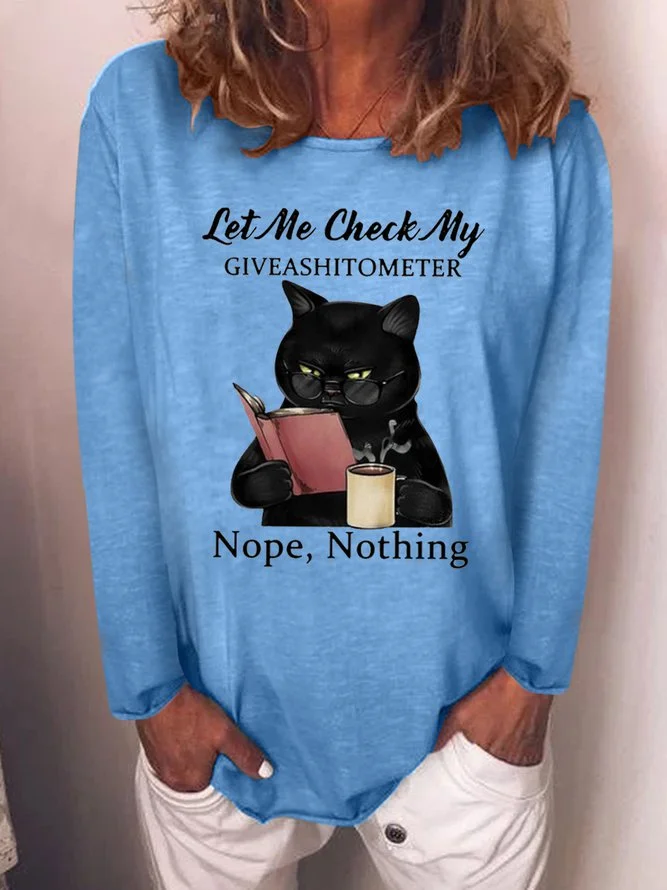Let Me Check My Giveashitometer Nope Nothing Sweatshirt