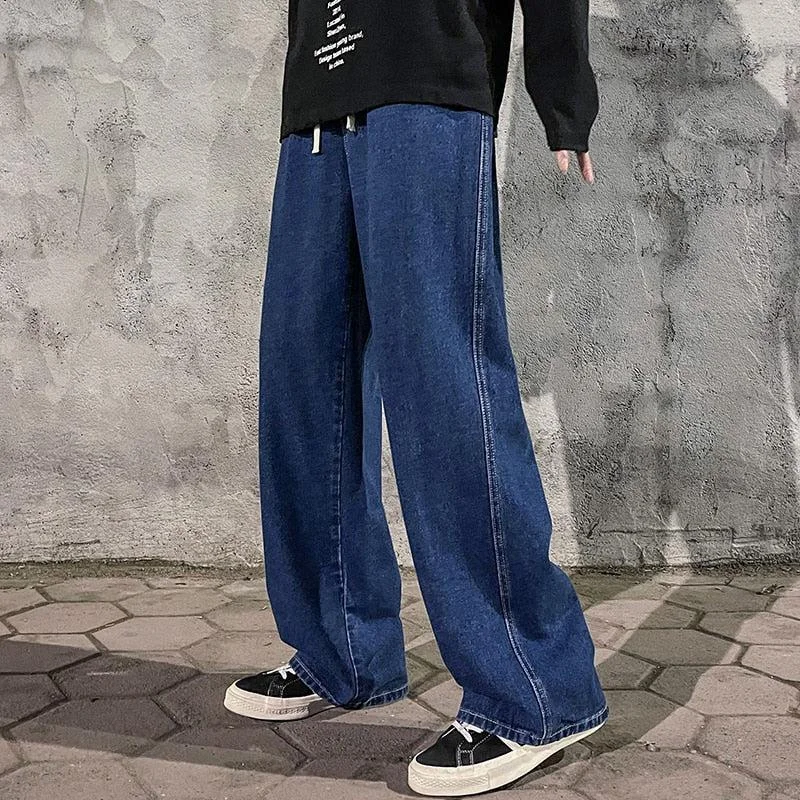 Brownm Straight Leg Baggy Jeans