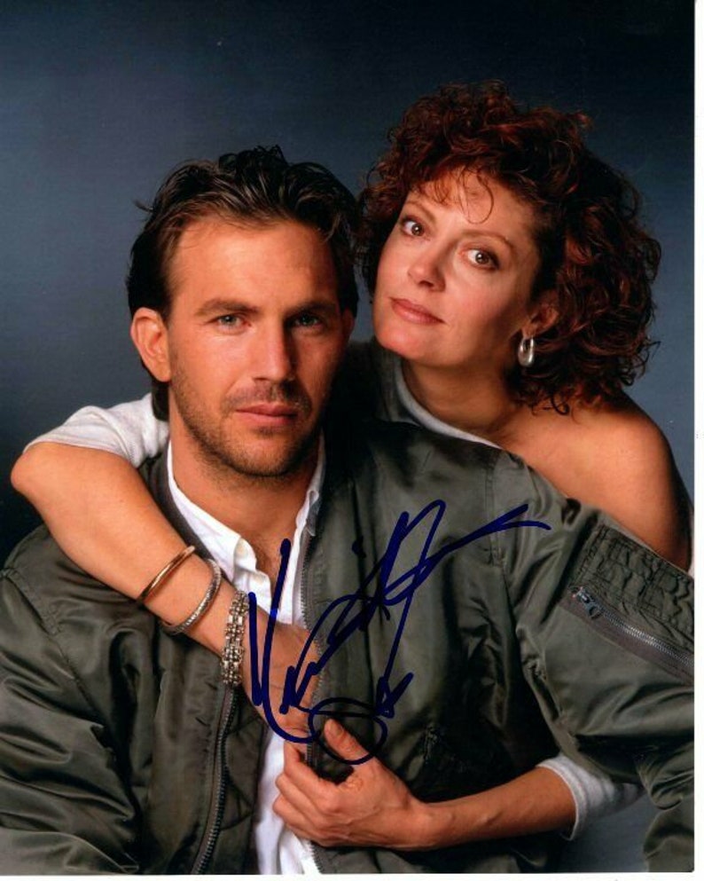 Susan sarandon and kevin costner signed autographed bull durham Photo Poster painting