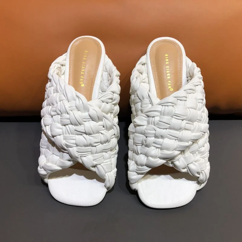 Letclo™ 2021 New Summer Women Weave Slippers letclo Letclo