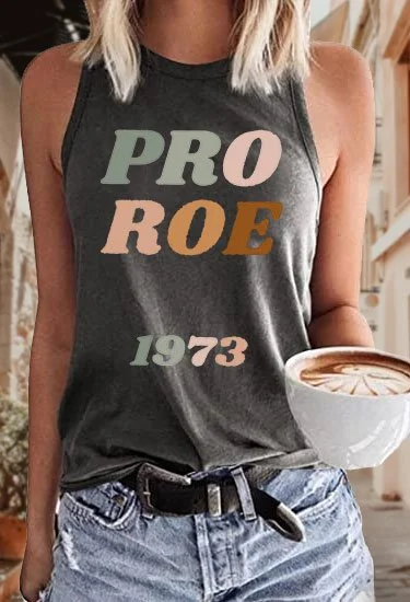 Women's Pro Roe 1973 Print Sleeveless T-Shirt socialshop