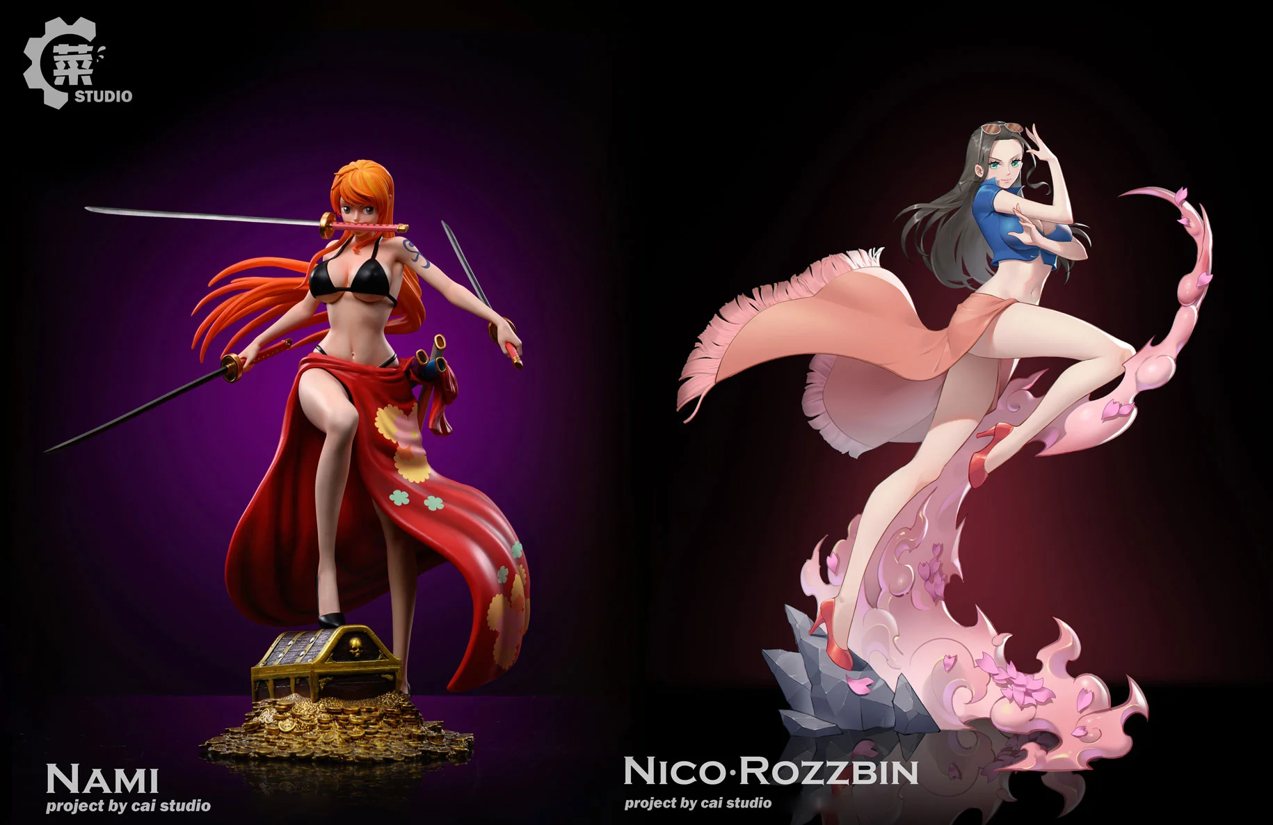 ONE PIECE フィギュア three sword style NAMI Very happy to have this three sword style Nami figure : r