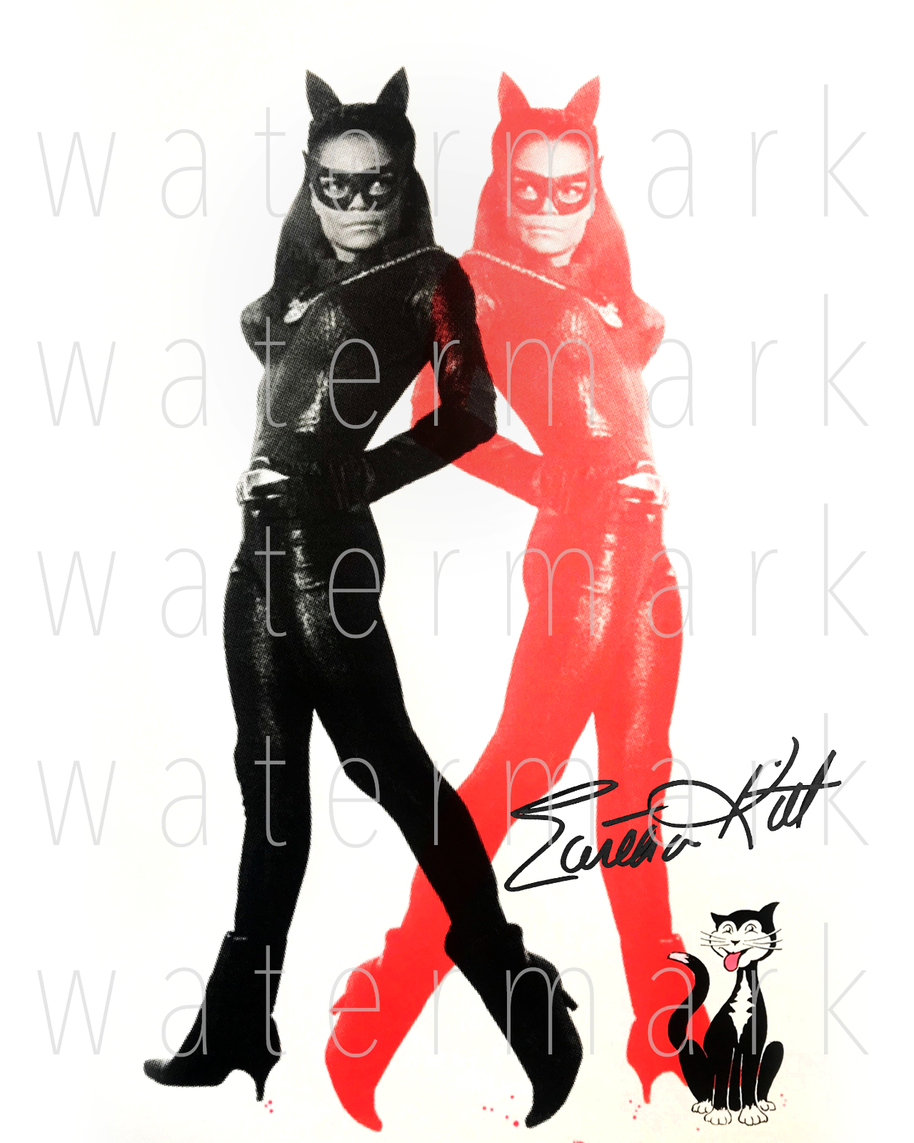 Eartha Kitt Catwoman signed 8X10 inch print Photo Poster painting poster picture autograph RP