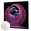 (30x30cm)DIY Dancing Girl Pearl Painting Kit With Inner Frame Home Decor