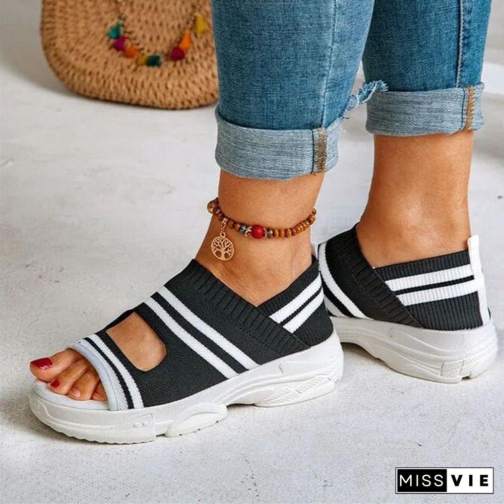 Elastic Women Summer Casual Pantshoes