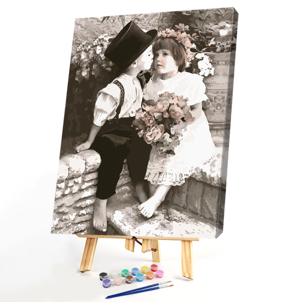 

40x50cm - Paint By Numbers Children Flower, 501 Original