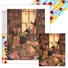 Hexe 5d DIY Quadrat Vollbohrer Diamond Painting Kit für Zuhause Wanddekoration 45x55cm