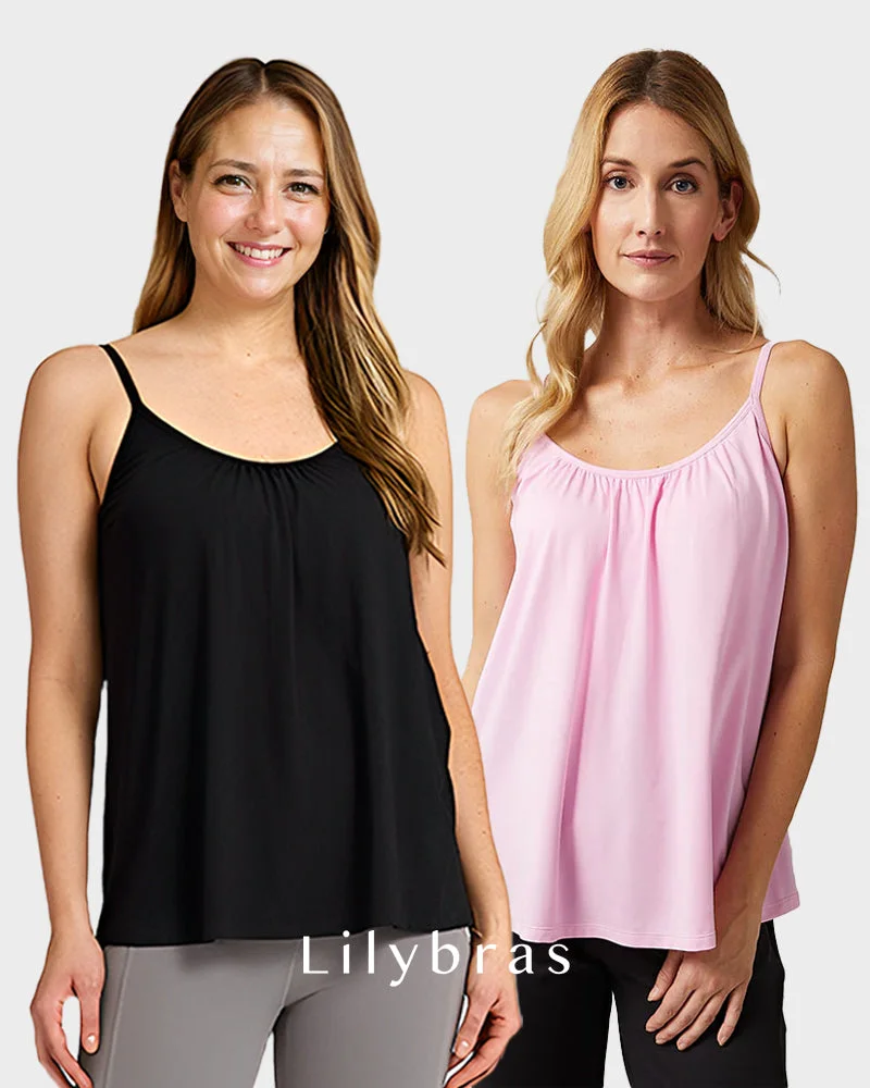 Lily®Women’s Fly Free Cooling Cami with Built-in Bra