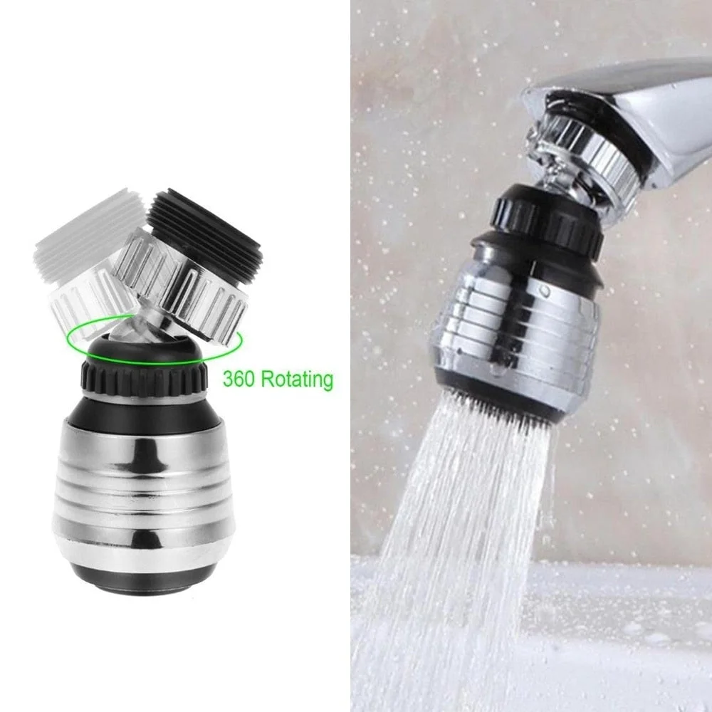 1PC 360° Degree Rotate Kitchen Faucet Aerator Shower Tap Nozzle Diffuser Spray Water Saving Head Filter Nozzle Tap Bubbler