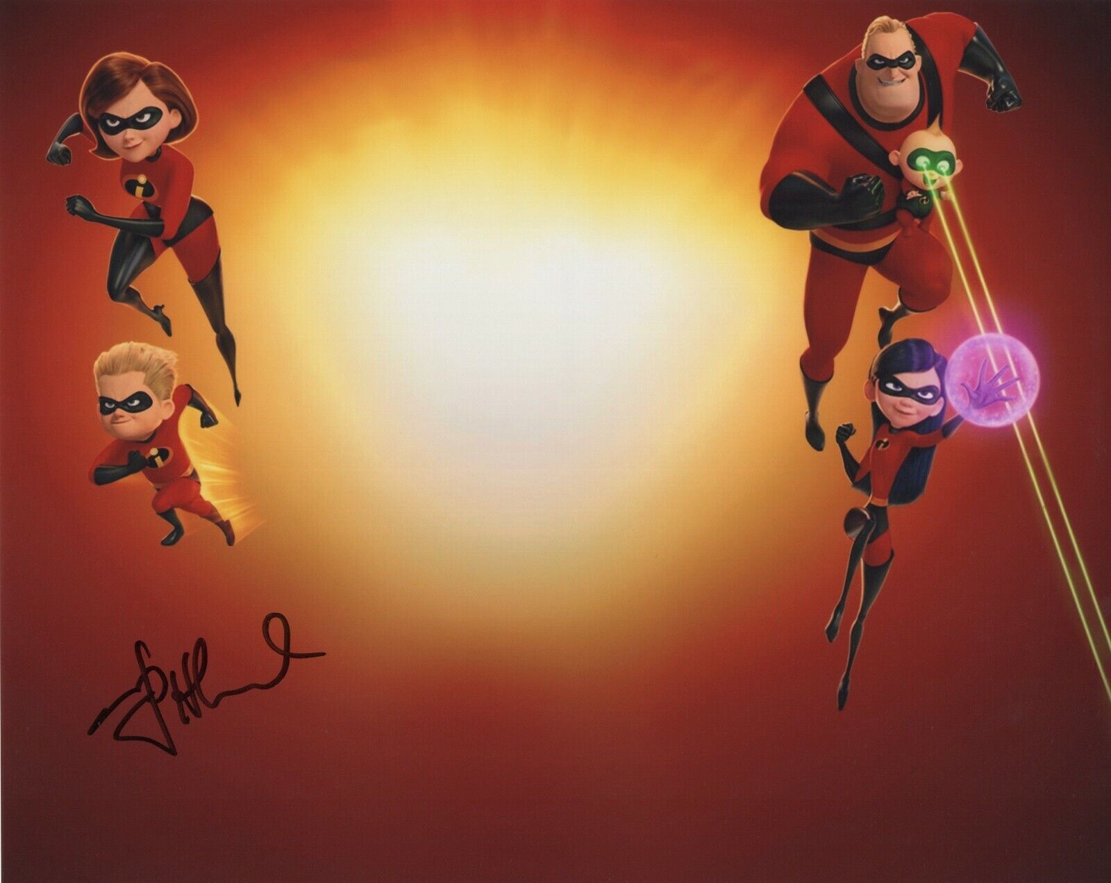 E.J. HOLOWICKI SIGNED AUTOGRAPH THE INCREDIBLES MOVIE 8X10 Photo Poster painting