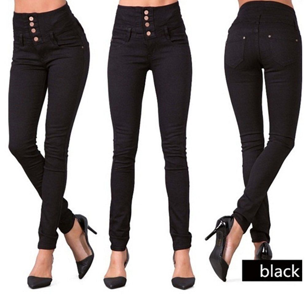 High-Rise Washed Skinny Jeans wearshes