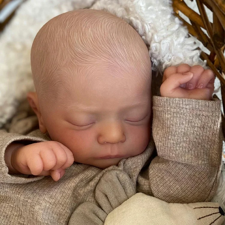  17" Cute Lifelike Handmade Sleeping Baby Doll Named Ferdinand,Special Gifts for Children - Reborndollsshop®-Reborndollsshop®