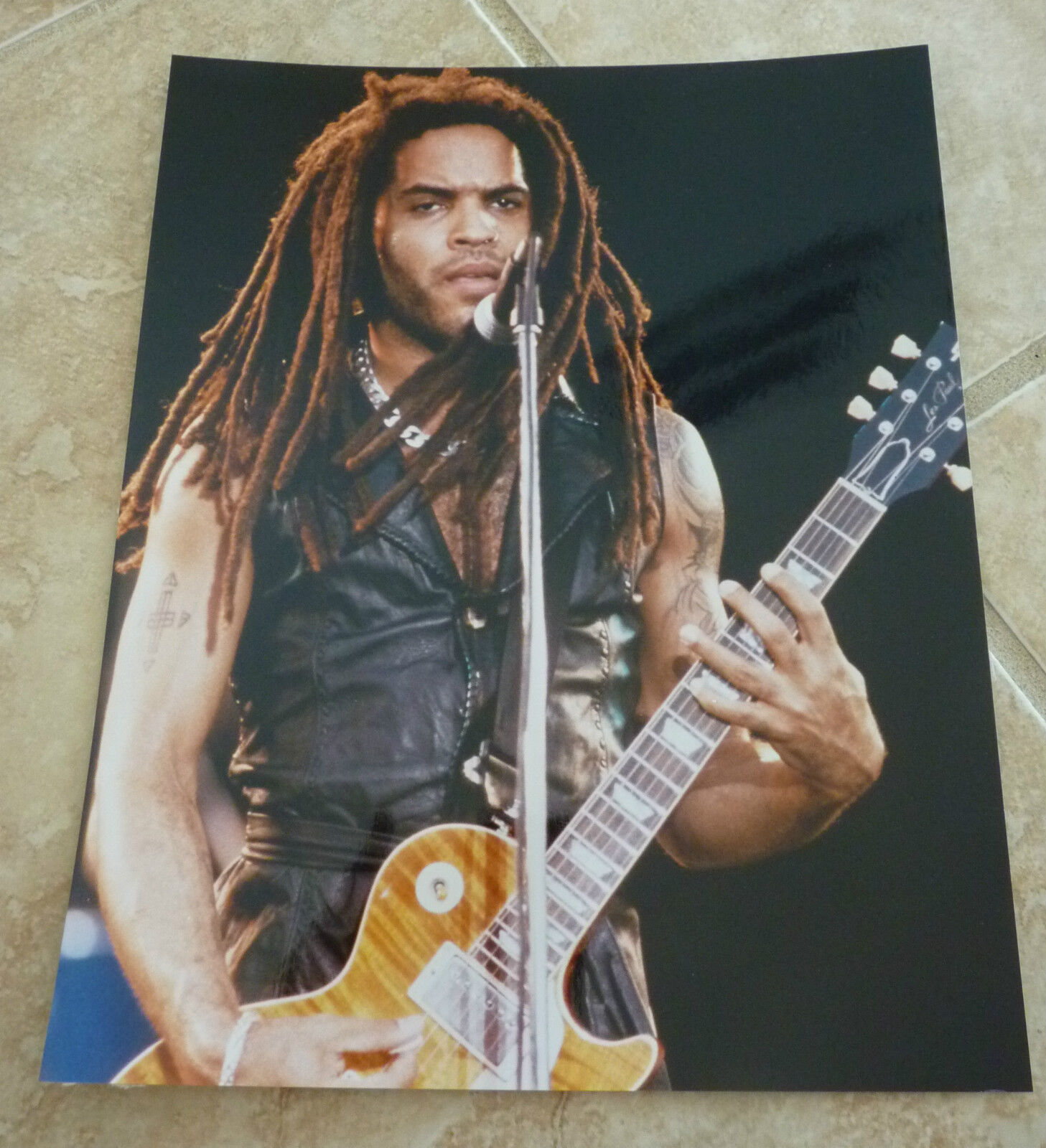 Lenny Kravitz Live Color 8x10 Photo Poster painting Promo