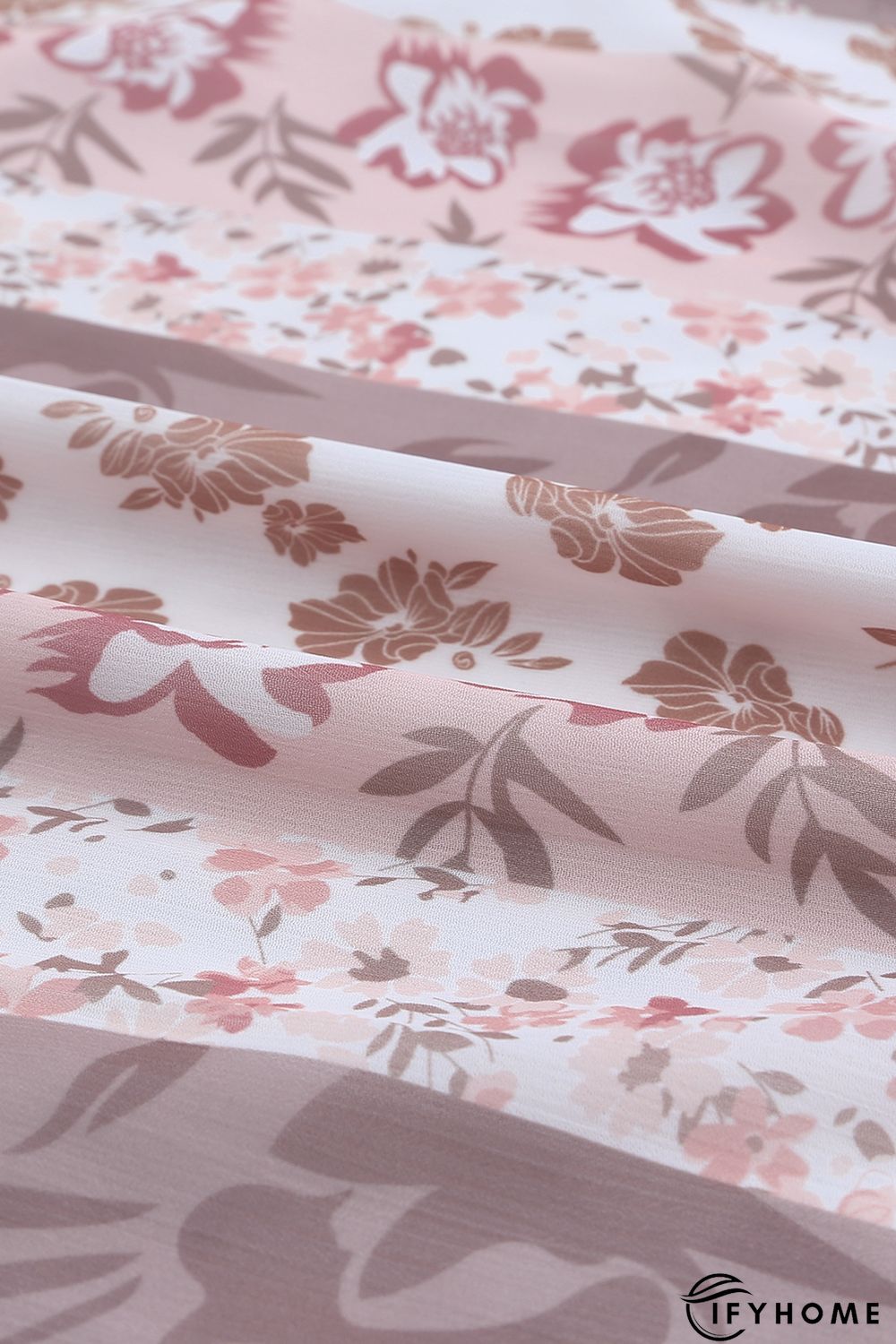 Multicolor Floral Print Frill Trim Smocked Spaghetti Strap Maxi Dress | IFYHOME