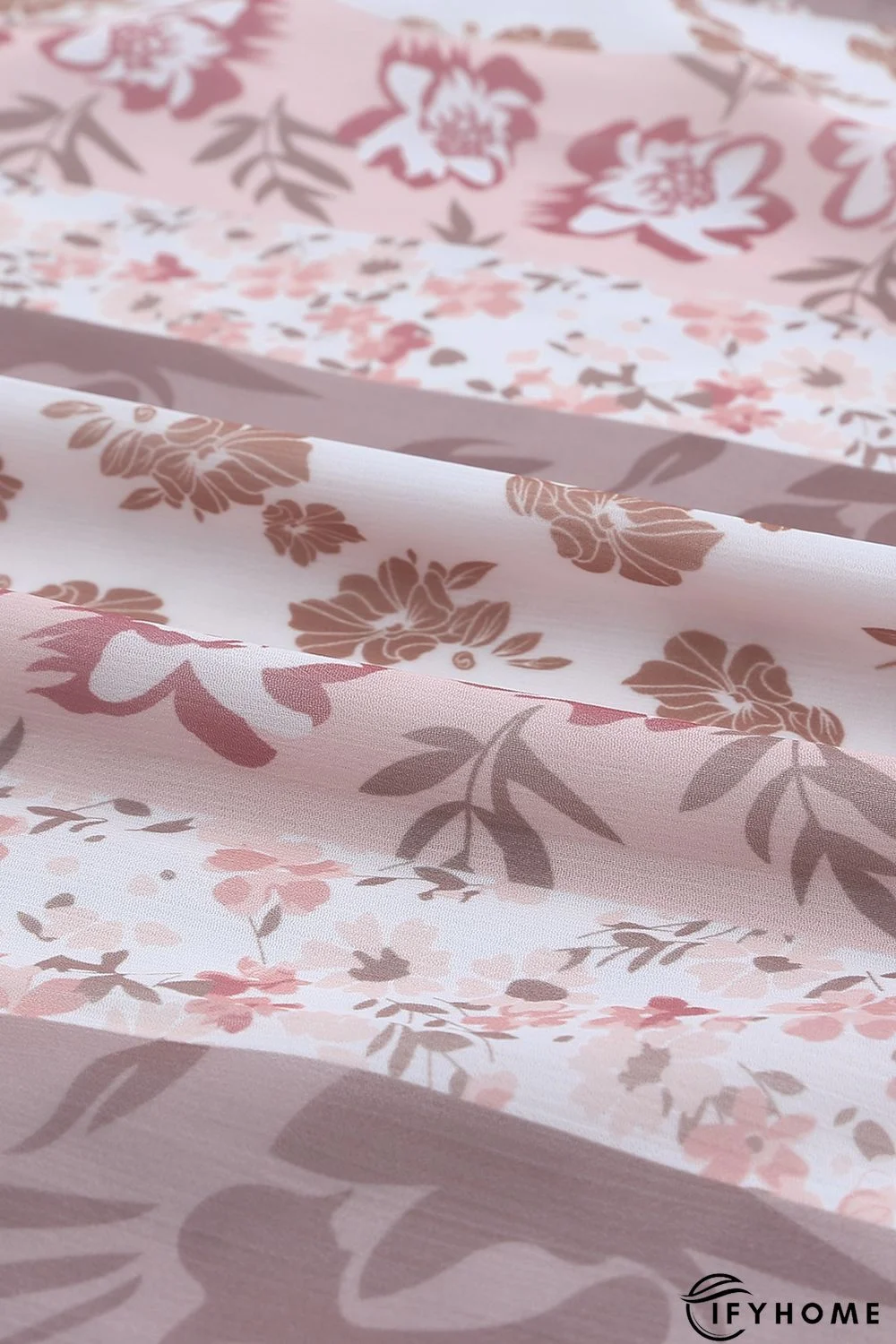 Multicolor Floral Print Frill Trim Smocked Spaghetti Strap Maxi Dress | IFYHOME