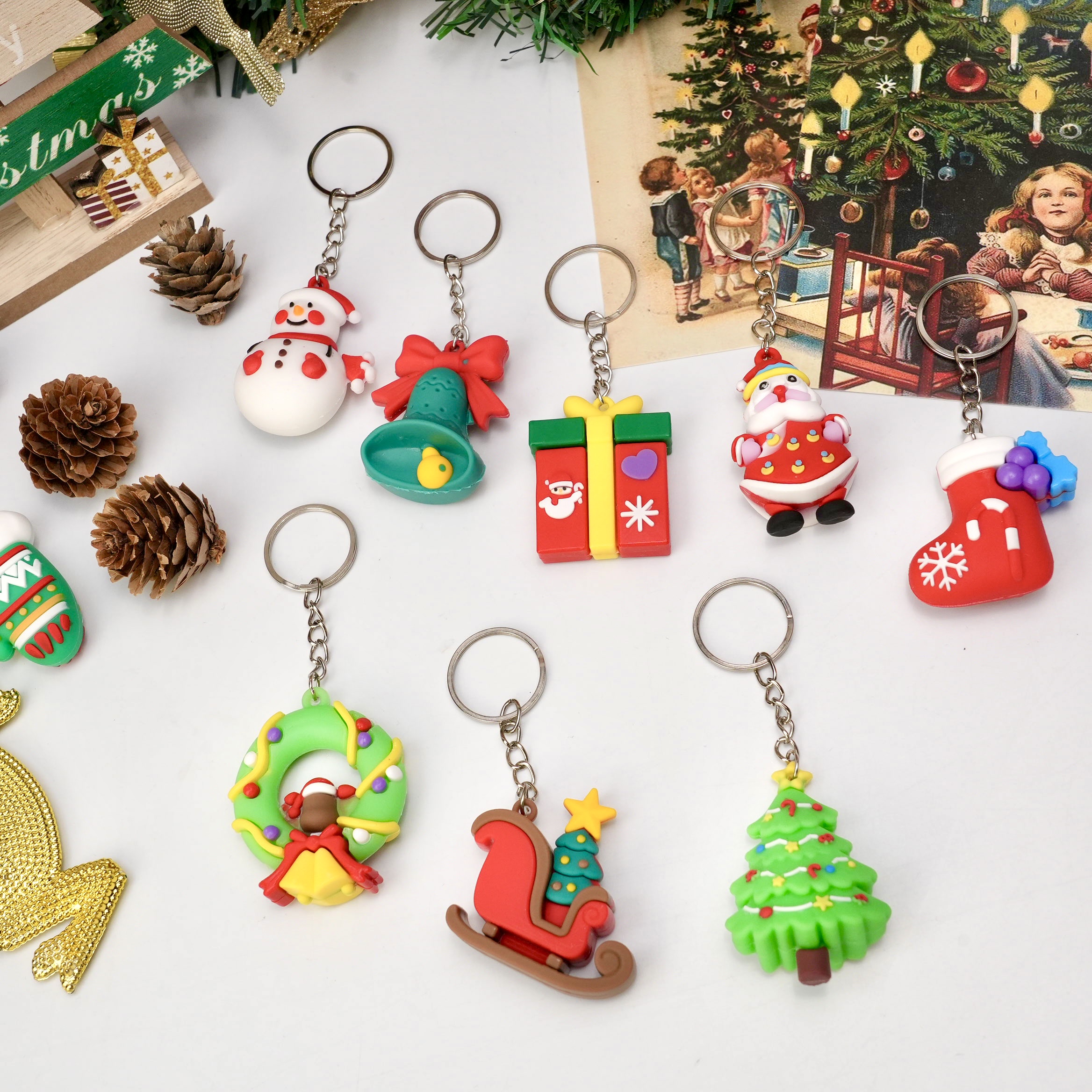 Mixed Christmas Keychain