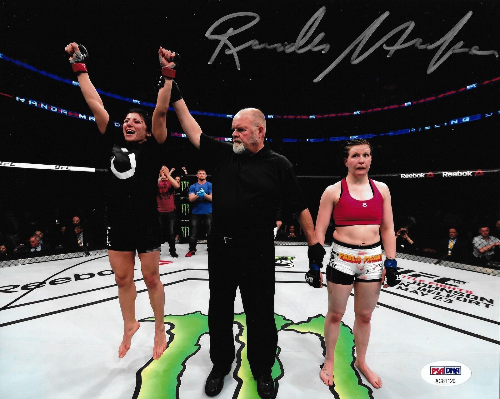 Randa Markos Signed UFC 8x10 Photo Poster painting PSA/DNA Autograph Picture 186 vs Aisling Daly