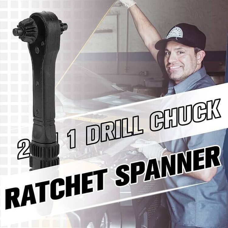 2 in 1 Drill Chuck Ratchet Spanner🔥Christmas Sale-49% OFF🔥