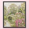 Flower Bridge-14CT Stamped Cross Stitch 42*48cm/16.54*18.9in tapestrymarket