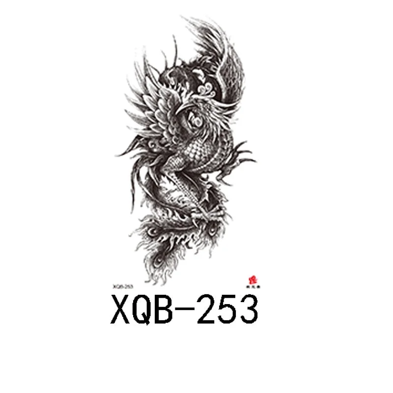 Small Full Arm Waterproof Tattoo Sticker Half Arm Arm Painted Flower Animal Arm Lasting European and American Tattoo Sticker