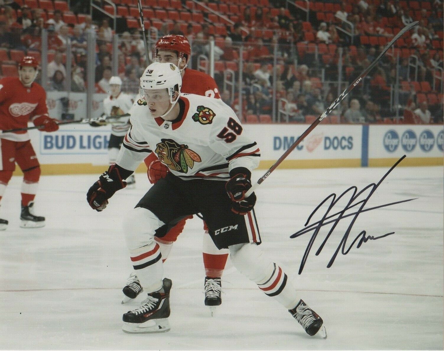 Chicago Blackhawks MacKenzie Entwistle Autographed Signed 8x10 Photo Poster painting COA #3