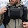 Outdoor Waist Pack Hiking Hanging Side Pocket Ultralight Multi-Functional Chest Pack Adjustable Strap Multi Pockets Chest Bag for Camping Outdoor Sports