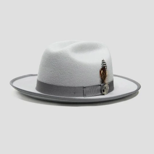HatsMaker Ranch Fedora - Platinum[Fast shipping and box packing]