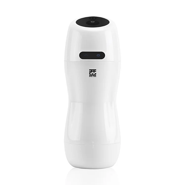 Sucking deep throat full-automatic telescopic electric voice clip sucking masturbator