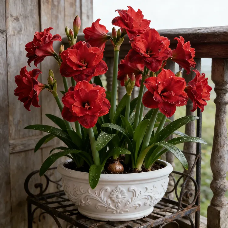 🤗🌺 Hippeastrum Bulbs, One Stunning Giant Bloom💥🏠