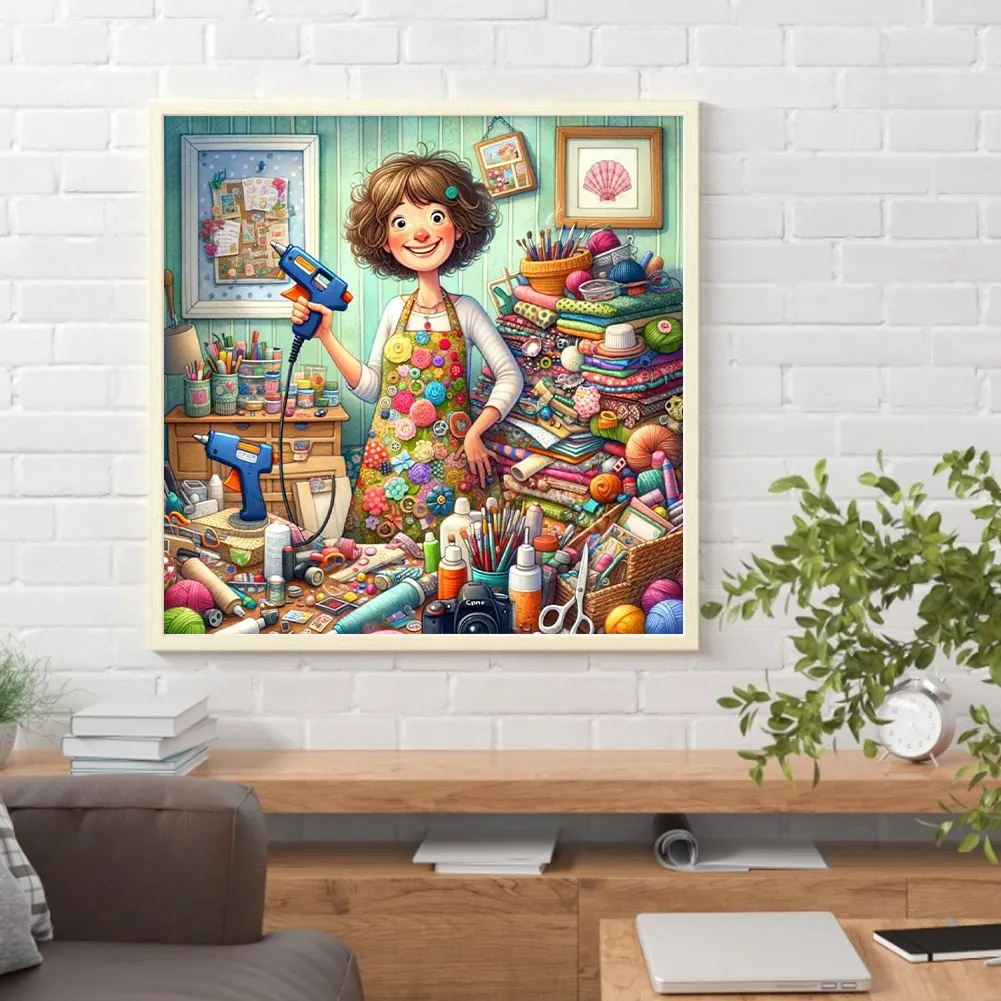 Diamond Painting - Full Round Drill - Cute Elf(Canvas|50*50cm)