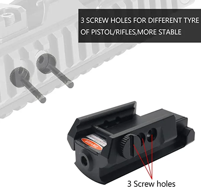 ohhunt® Red/Blue/Green/Purple Dot Laser Sight Compact Shockproof with Picatinny Rail for Pistol Handgun Gun Rifle USB Tup-C Charging Cable