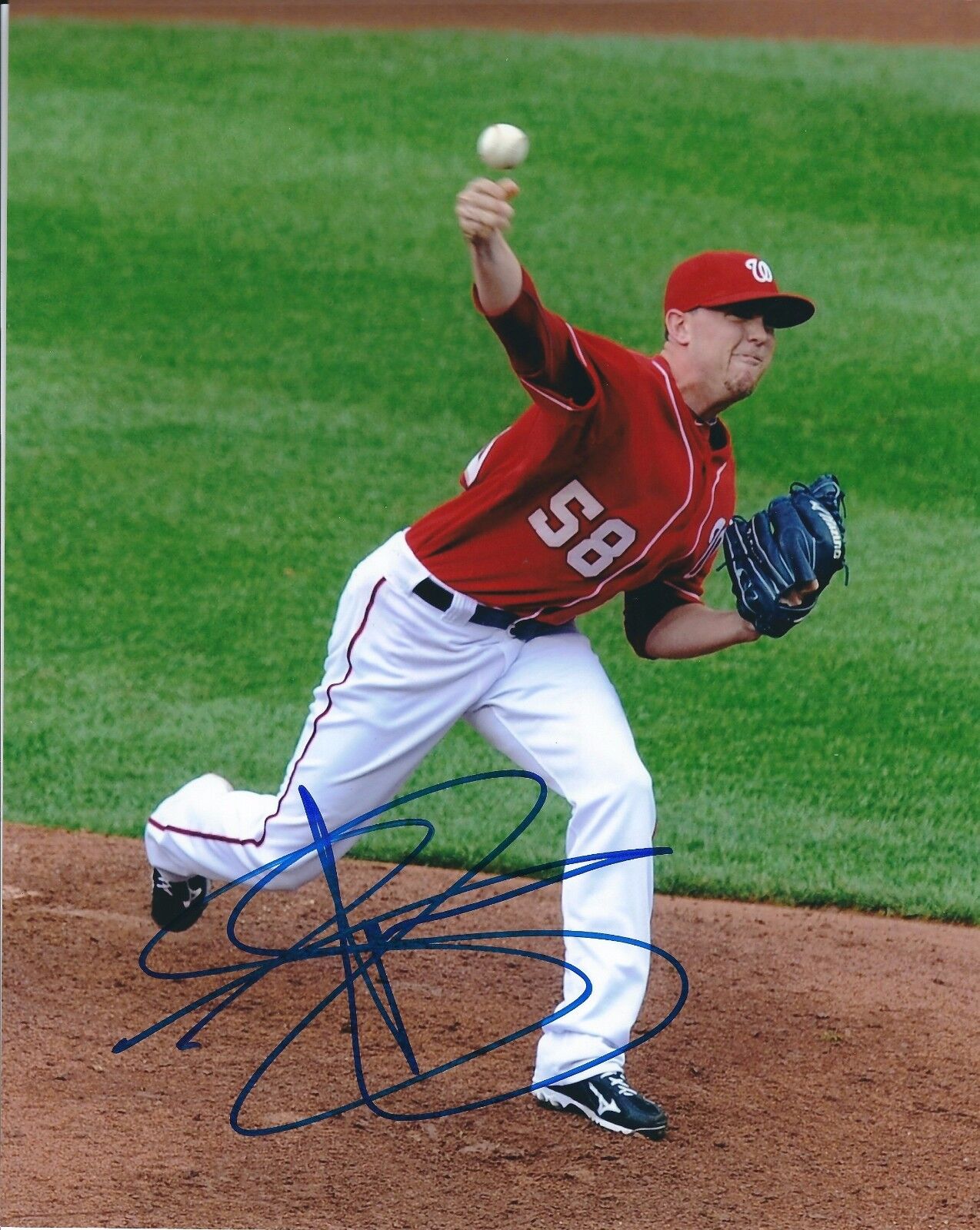 Signed 8x10 DREW STOREN Washington Nationals Autographed Photo Poster painting - COA