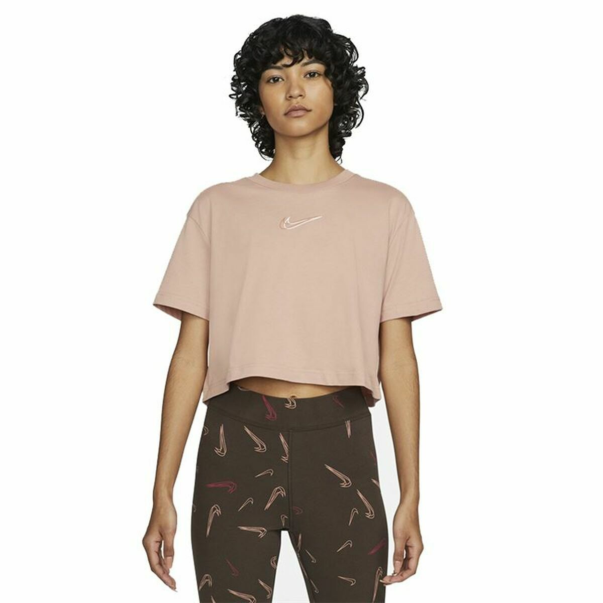 Women&rsquo;s Short Sleeve T-Shirt Nike Sportswear Pink
