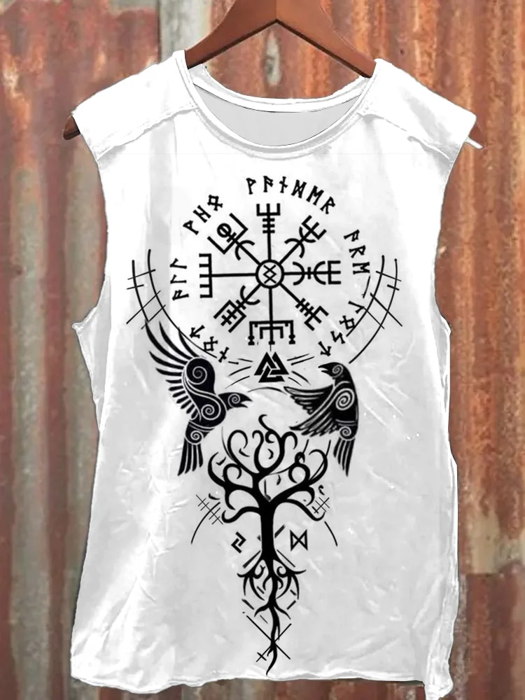 Vintage Totem  Print Vintage Tank Top