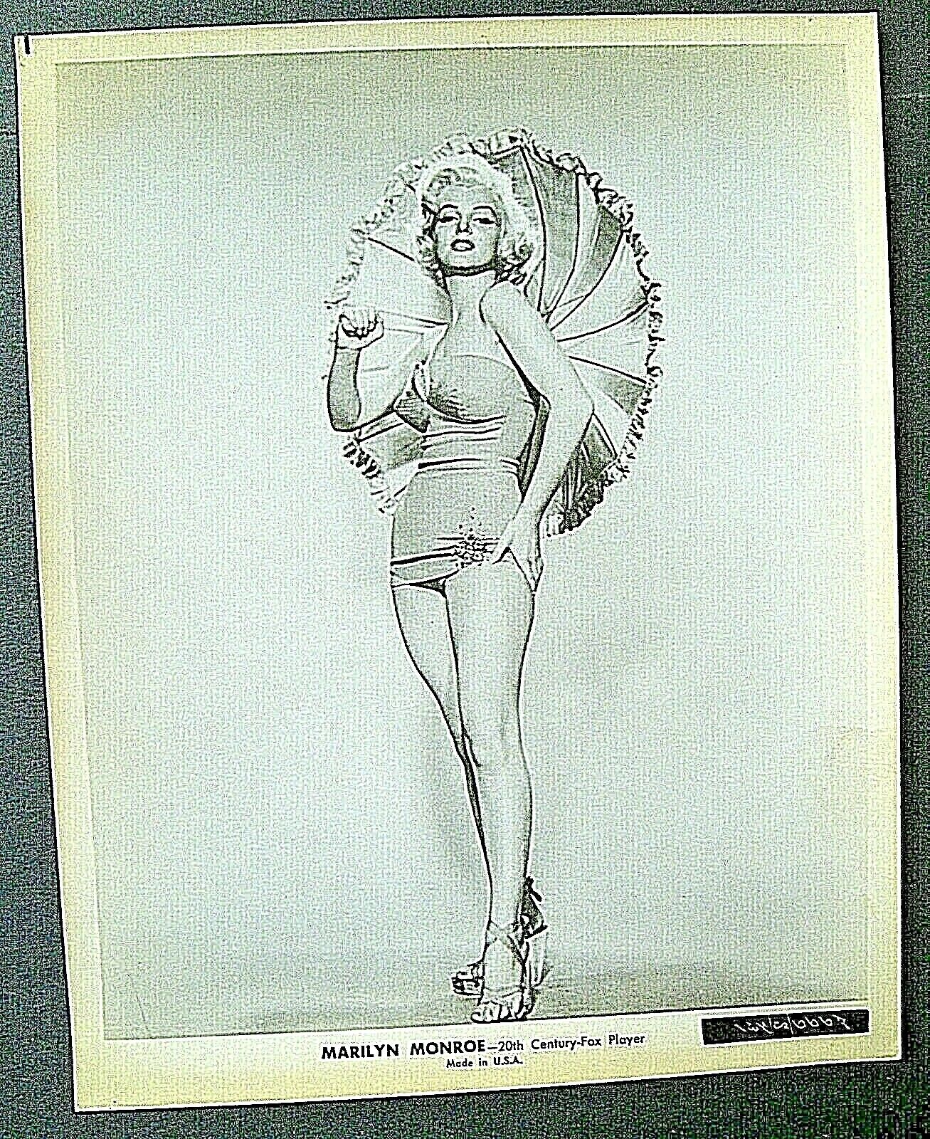 MARILYN MONROE (RARE SEXY ORIG,VINTAGE 20TH CENTURY FOX PUBLICITY Photo Poster painting) # 2