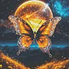 Diamond Painting -DIY Round Drill Butterfly Moon(40x40cm)