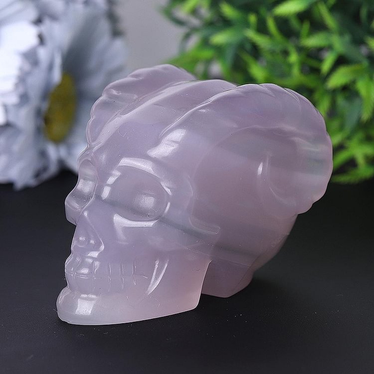 Fluorite Crystal Skull Carvings