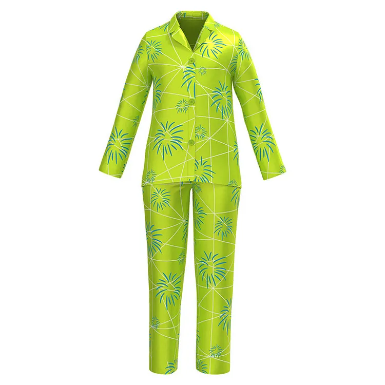 Kids Children Inside Out 2 (2024) Joy Sleepwear Cosplay Costume Outfits Halloween Carnival Suit