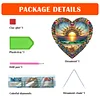 (US Only)Sunrise 2D Flat DIY Diamond Art Suncatcher Diamond Art Pendant for Home Decor