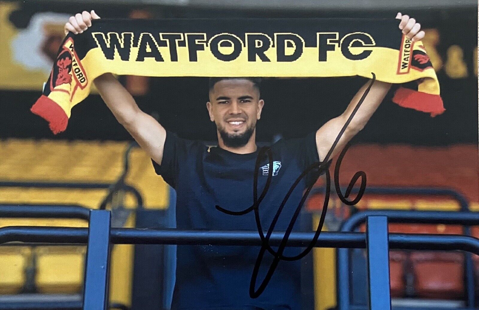 Imran Louza Genuine Hand Signed Watford 6X4 Photo Poster painting 2