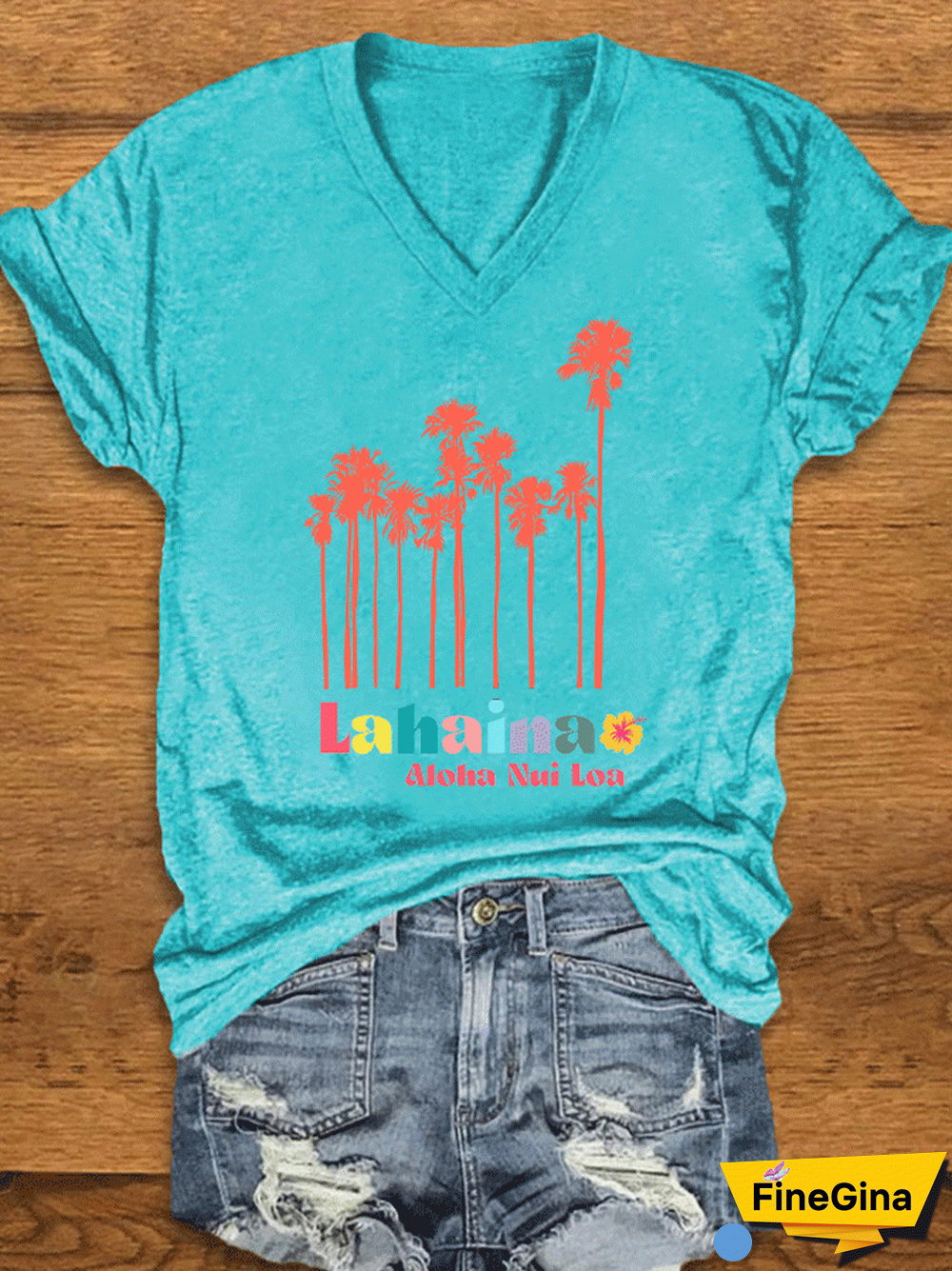 Women's Lahaina Strong Print T-Shirt