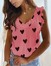Sweet Heart V Neck Tank Top