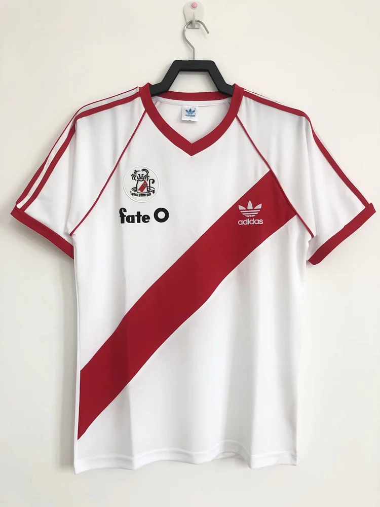 1986 River Plate Home Retro Jersey