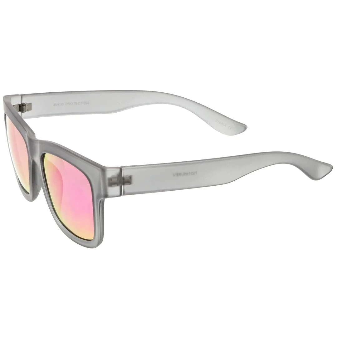 Lifestyle Super Thick Horn Rimmed glasses Thick Arms Mirror Square Lens 54mm