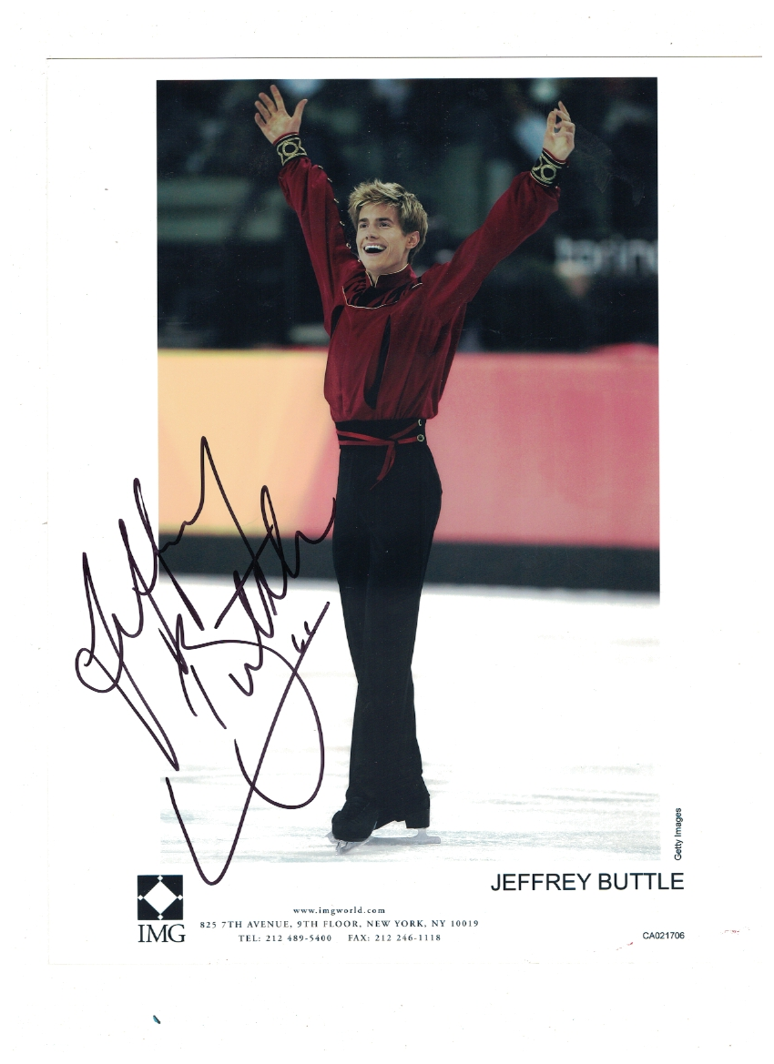 Jeffrey Buttle Canada Olympic Figure Skating Signed 8x10 Photo Poster painting W/Our COA D